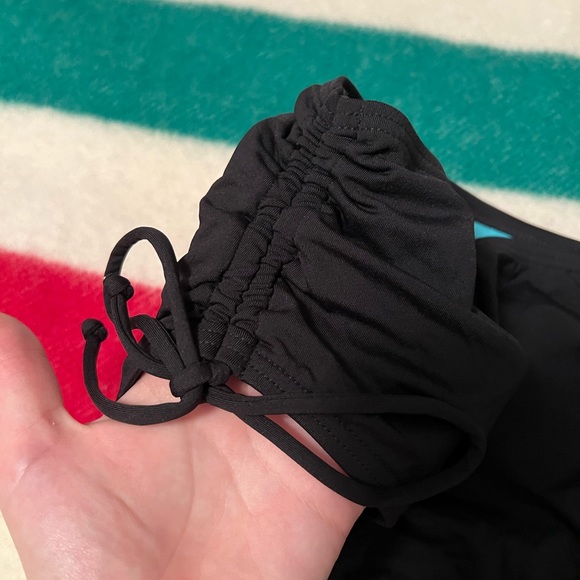Beach House Hayden Side Tie Full Coverage Bikini Bottom - Beach Solids Black - Picture 2 of 4